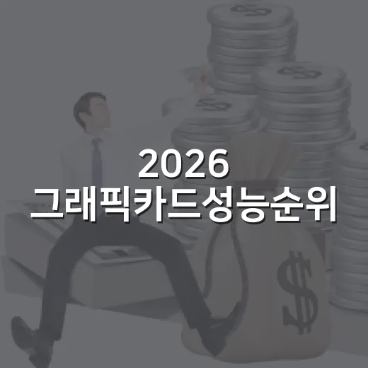 2026 그래픽카드성능순위, 예산별로 후회 줄이는 5가지 선택 기준 - 요약