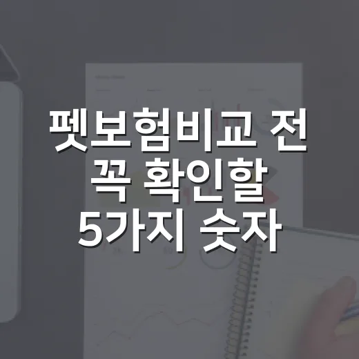 펫보험비교 전 꼭 …