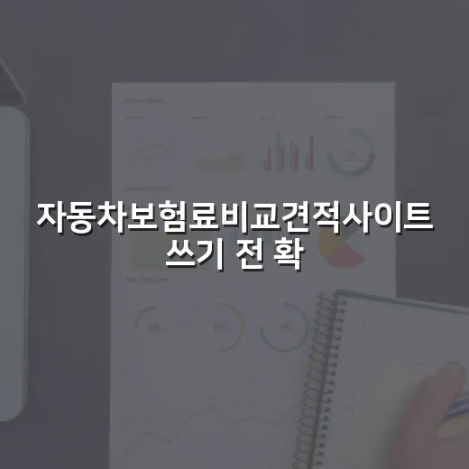 자동차보험료비교견적사이트 쓰기 전 확인할 5가지 숫자 - 요약