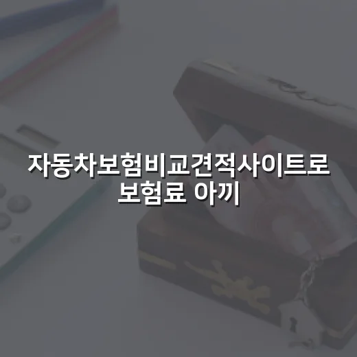 자동차보험비교견적사이트로 보험료 아끼는 5가지 기준 - 요약