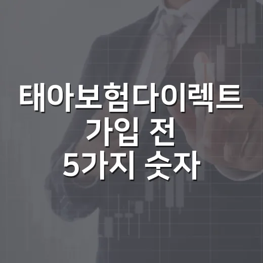 태아보험다이렉트 가입 전 5가지 숫자로 따져볼 기준 - 요약