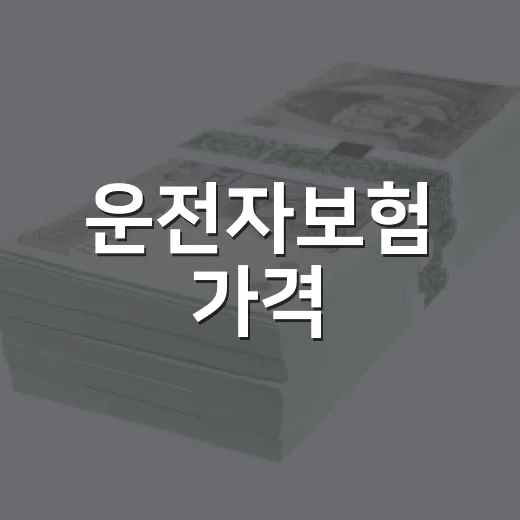 운전자보험 가격, 합리적으로 선택하는 3가지 방법 - 요약