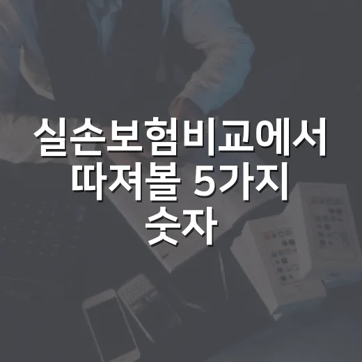 실손보험비교에서 따져볼 5가지 숫자 - 요약