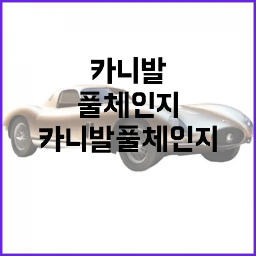 카니발 풀체인지 기다릴지 사도 될지 판단하는 방법 - 요약