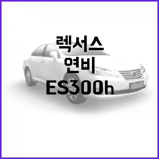 렉서스 ES300h 고르려면 이렇게 보세요: 연비, 승차감, 중고 체크 포인트까지 - 요약