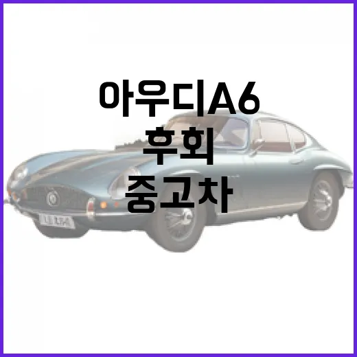 아우디 A6 후회 없이 고르는 방법, 엔진부터 중고차 체크까지 - 요약