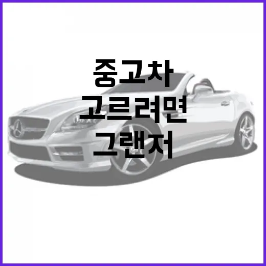 그랜저 고르려면 이렇게 보세요: 엔진, 옵션, 중고차 체크 방법 - 요약
