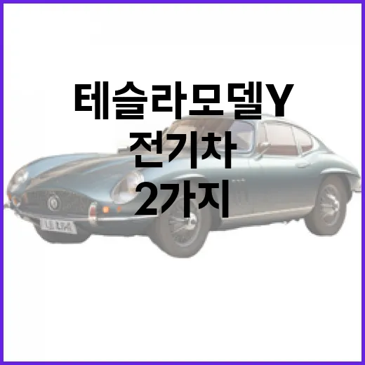 테슬라 모델Y 사려면 전기차 단점 2가지부터 확인하는 방법 - 요약