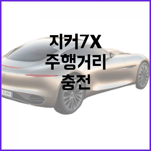 지커 7X 고르려면 이렇게 보면 됩니다: 주행거리·충전·트림 선택 방법 - 요약