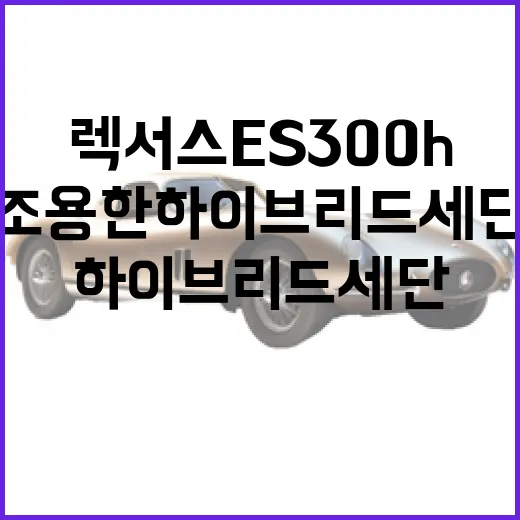 렉서스 ES300h 고르는 방법, 조용한 하이브리드 세단을 제대로 판단하려면 이렇게 - 요약