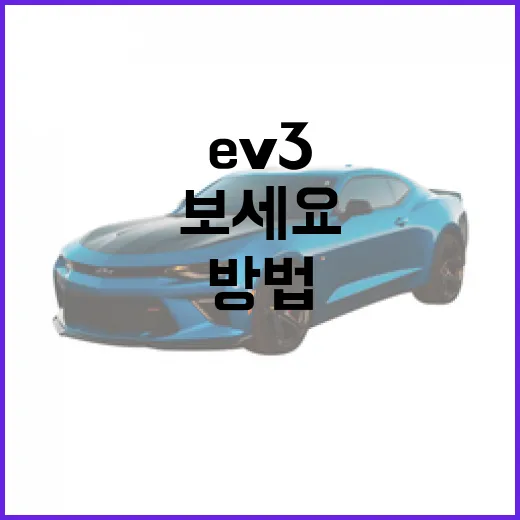 EV3 제대로 고르는 방법, 배터리와 옵션에서 후회 줄이려면 이렇게 보세요 - 요약
