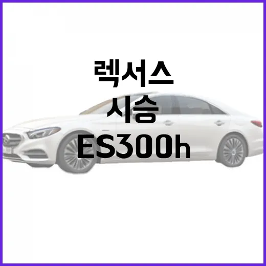 렉서스 es300h 후회 없이 고르는 방법, 시승 전에 꼭 볼 포인트 - 요약