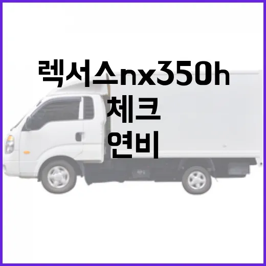 렉서스 NX350h 고르려면 이렇게 보세요: 연비, 옵션, 장단점 체크 방법 - 요약