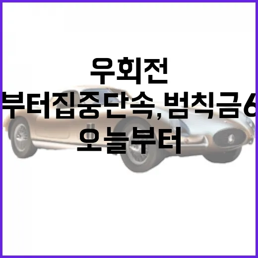 오늘부터 집중단속, 범칙금 6만원 피하려면 우회전할 때 이렇게 하세요 - 요약