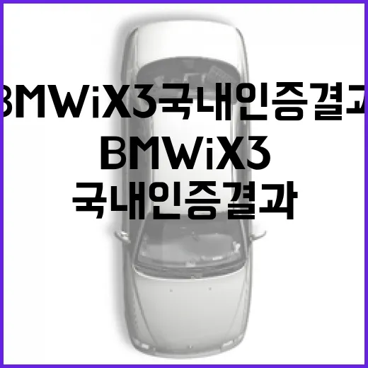 BMW iX3 국내 인증 결과 보고 구매 판단하는 방법 - 요약