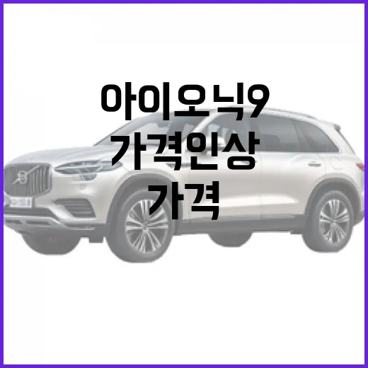 아이오닉 9 가격 인상 체감 줄이려면 이렇게 고르세요 - 요약
