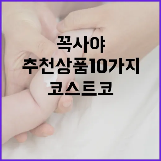 코스트코에서 꼭 사야 할 추천상품 10가지 - 요약