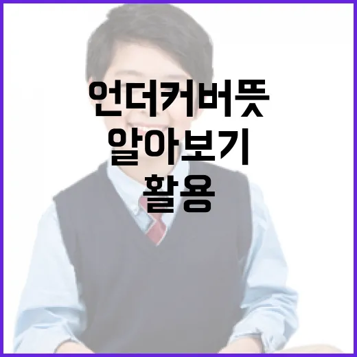 언더커버 뜻과 활용 방법 알아보기 - 요약