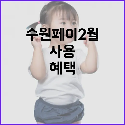 수원페이 2월 혜택과 사용 방법 알아보기 - 요약