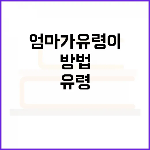 엄마가 유령이 되었을 때 대처하는 방법 - 요약