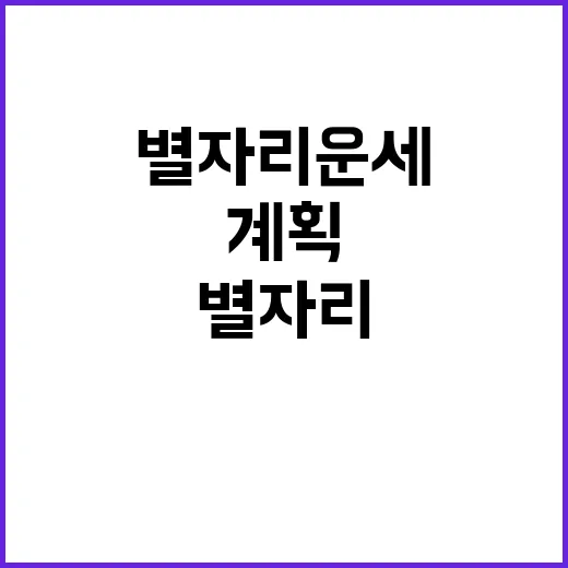 별자리 운세를 활용하여 하루를 계획하는 방법 - 요약