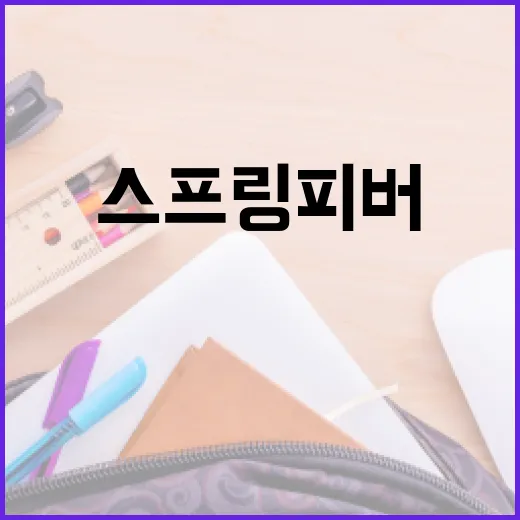 스프링피버의 뜻과 이를 극복하는 방법 - 요약