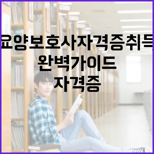 요양보호사 자격증 취득을 위한 완벽 가이드 - 요약