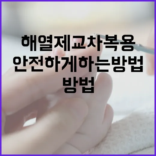 해열제 교차복용을 안전하게 하는 방법 - 요약