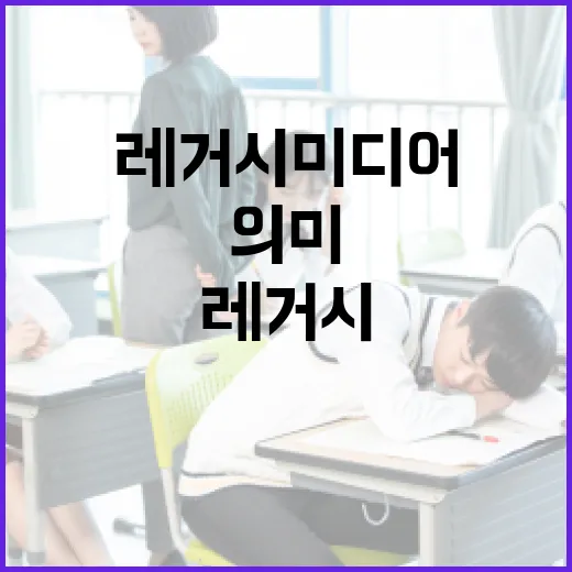 레거시 미디어의 의미와 활용하는 방법 - 요약