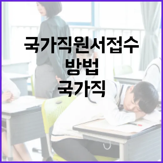 국가직 원서접수 준비하는 방법 - 요약