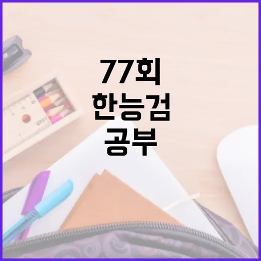한능검 77회 준비하는 방법: 효율적으로 공부하려면 이렇게! - 요약