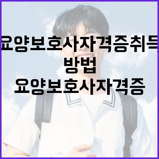 요양보호사 자격증 취득하는 방법 - 요약
