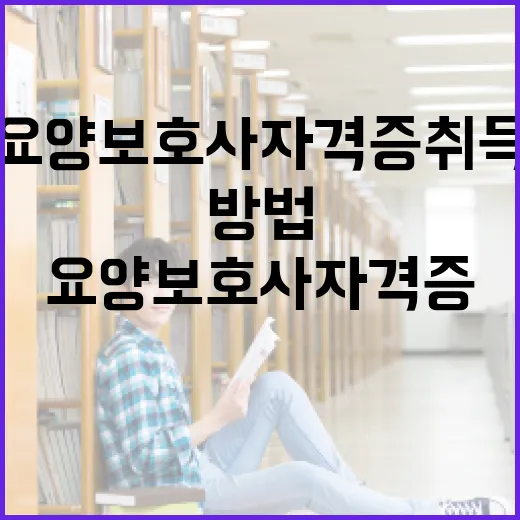 요양보호사 자격증 취득하는 방법 - 요약