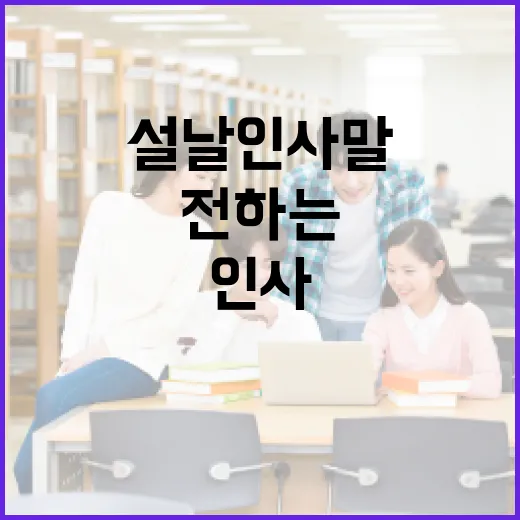 설날 인사말을 전하는 방법 - 요약