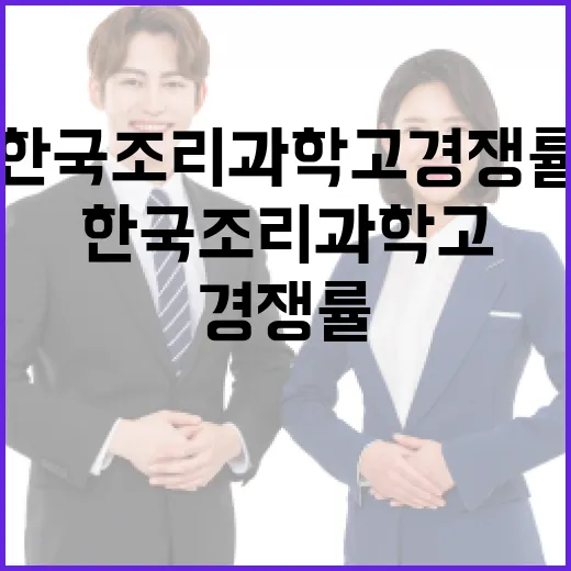 한국조리과학고 경쟁률을 높이는 방법 - 요약