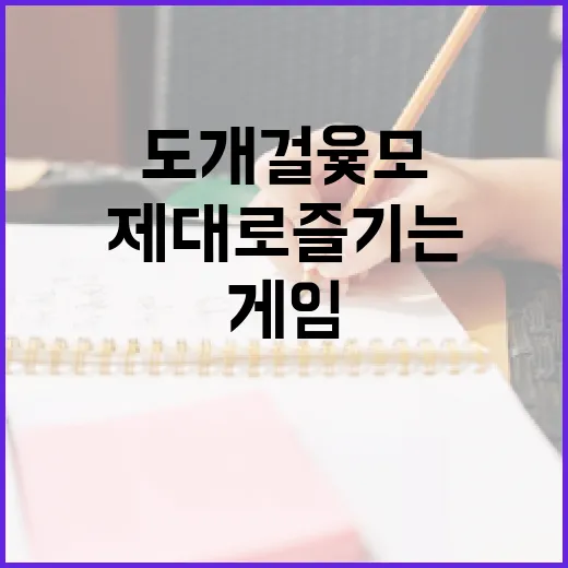 도개걸윷모 게임을 제대로 즐기는 방법 - 요약