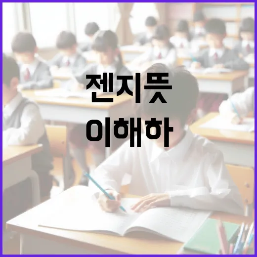 젠지 뜻과 이들을 이해하는 방법 - 요약