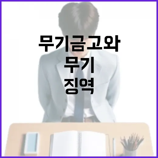 무기금고와 징역의 차이점 이해하기 - 요약