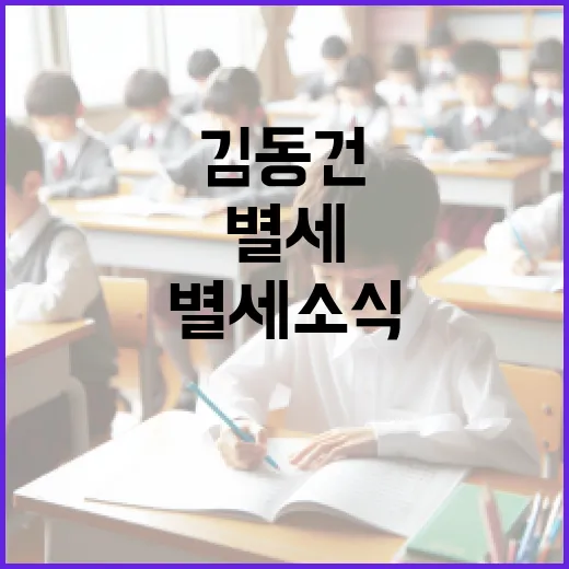 김동건의 별세 소식과 그의 업적을 기억하는 방법 - 요약