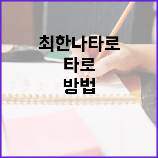 최한나 타로를 활용하여 삶의 방향을 찾는 방법 - 요약