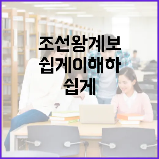 조선 왕 계보를 쉽게 이해하는 방법 - 요약