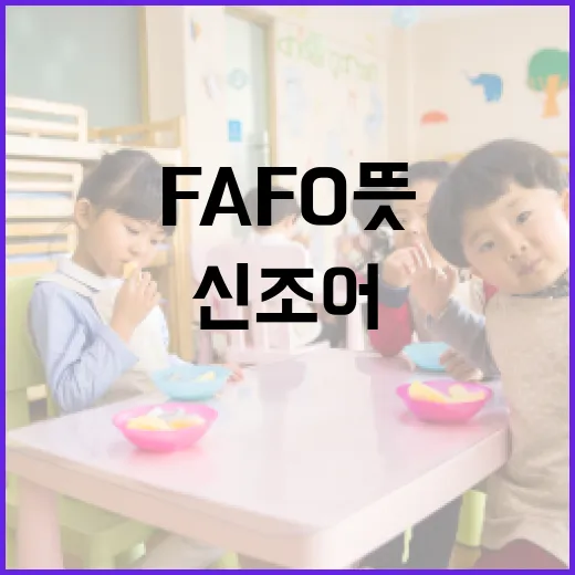 FAFO 뜻과 활용 방법: 알아두면 유용한 신조어 - 요약