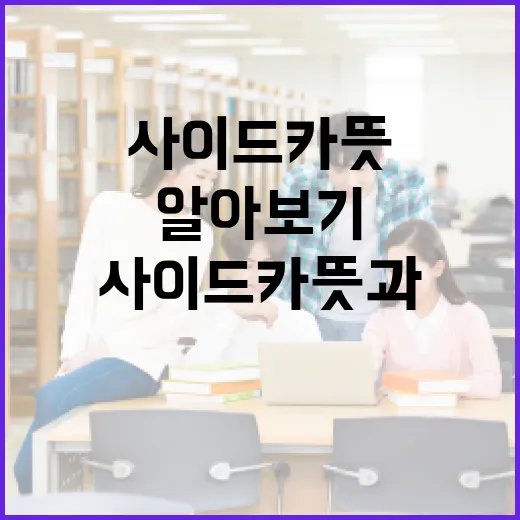 사이드카 뜻과 사용 방법 알아보기 - 요약
