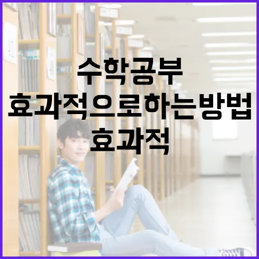 수학 공부를 효과적으로 하는 방법 - 요약