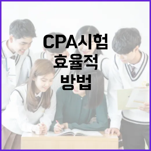 CPA 시험 일정을 효율적으로 준비하는 방법 - 요약