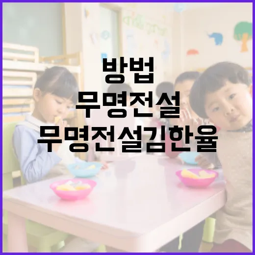 무명전설 김한율을 알아가는 방법 - 요약