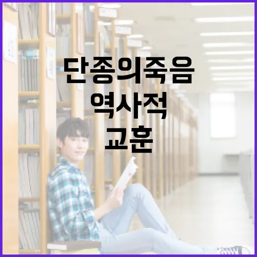 단종의 죽음에 대한 역사적 이해와 교훈 - 요약