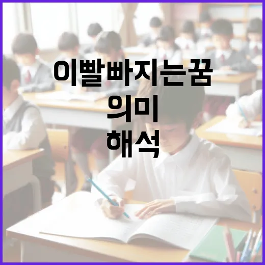 이빨 빠지는 꿈 해석하는 방법과 의미 - 요약