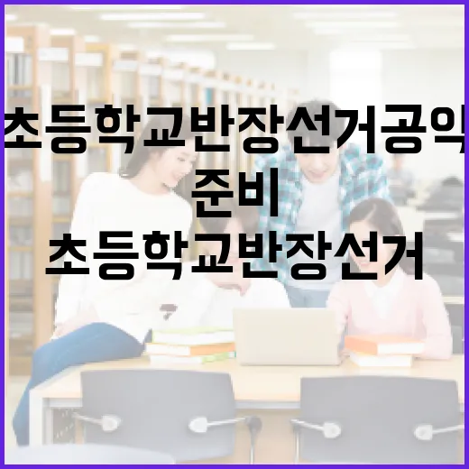 초등학교 반장선거 공약을 효과적으로 준비하는 방법 - 요약