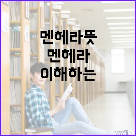 멘헤라 뜻과 이해하는 방법 - 요약